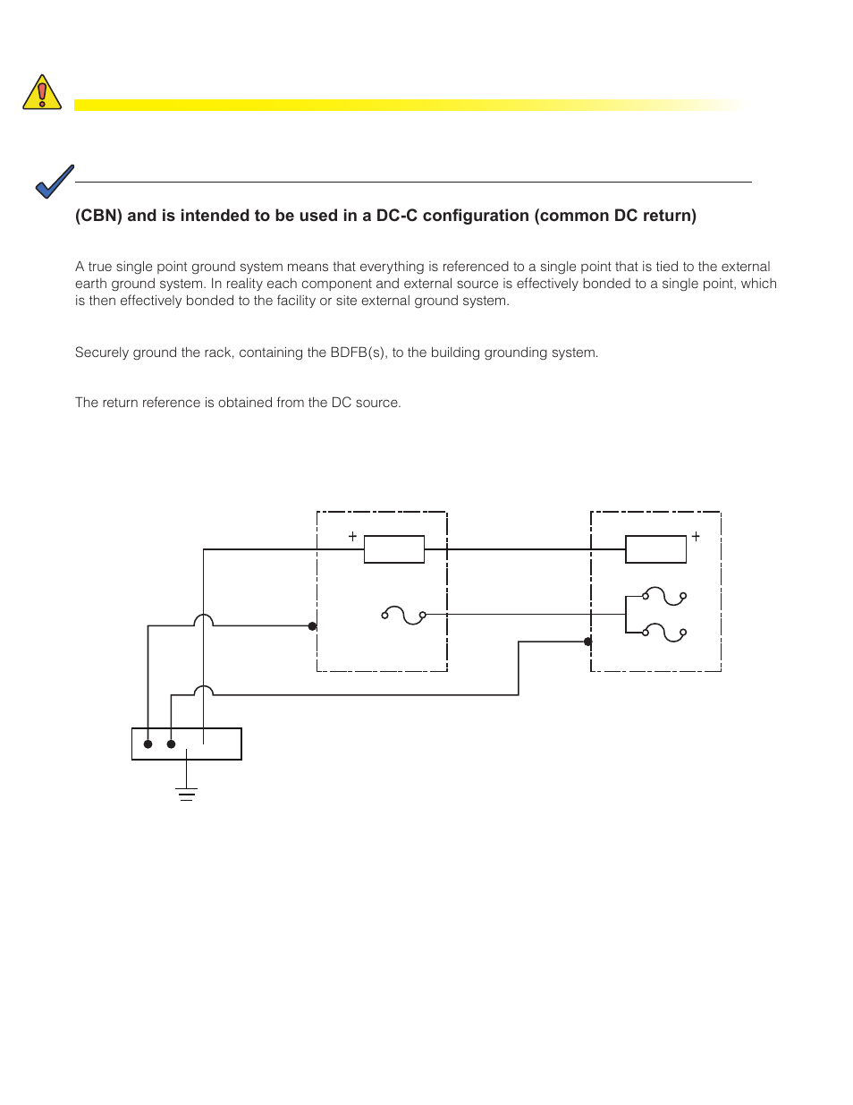 2 connecting the frame and reference grounds, Figure 11 — battery return reference | Alpha Technologies CXDS-M 600_600-19 User Manual | Page 23 / 40