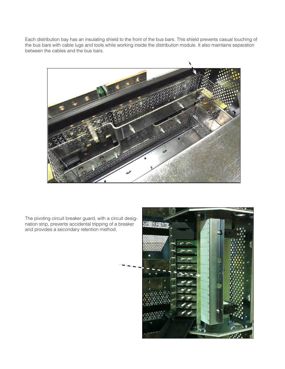 Figure 7 — distribution module installation shield | Alpha Technologies Cordex CXPS-M 48_24-1200_600A User Manual | Page 20 / 68
