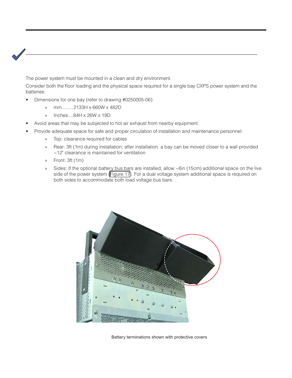 Pre-installation preparation, 1 site selection | Alpha Technologies Cordex CXPS-M 48_24-1200_600A User Manual | Page 29 / 68