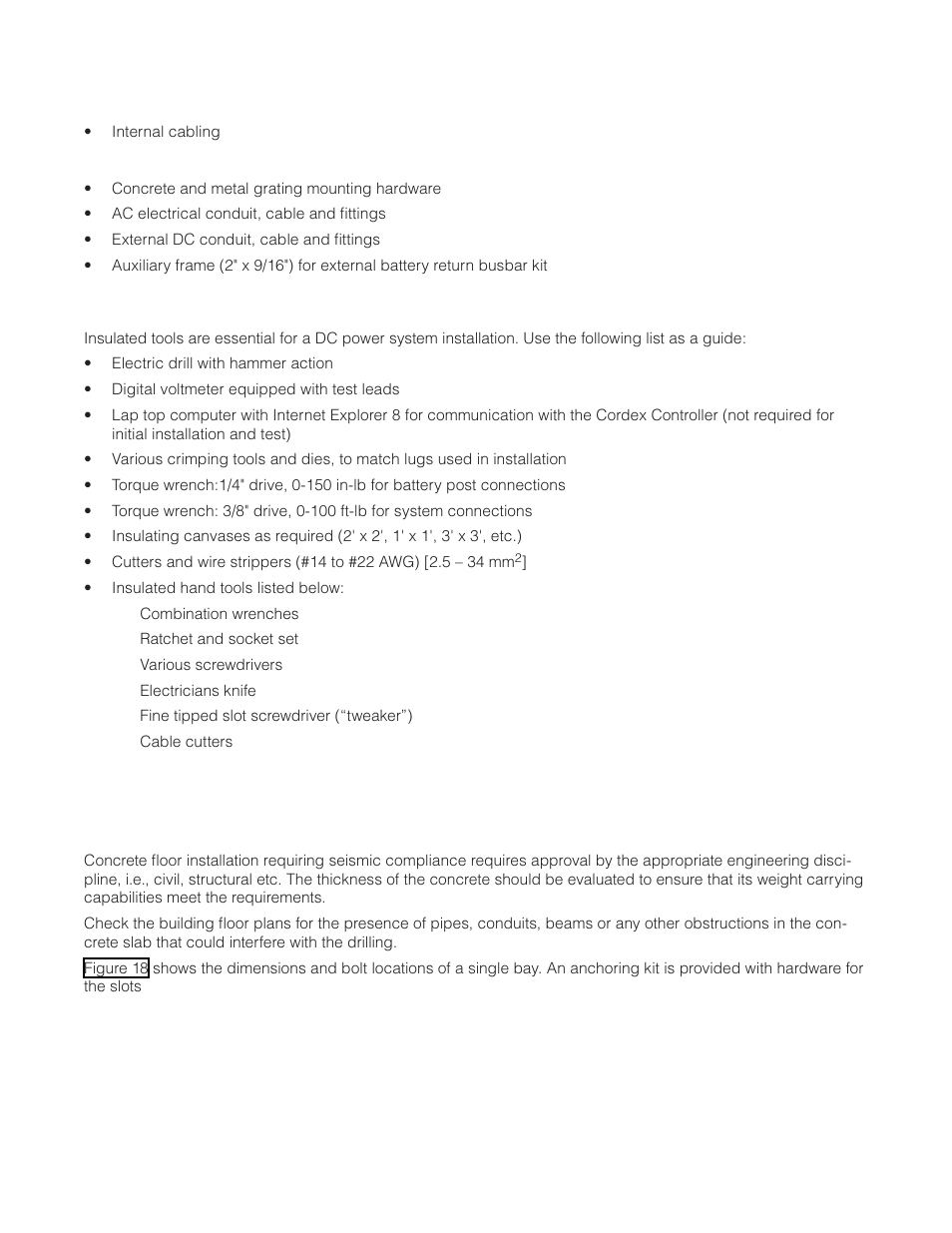 2 tools and test equipment, 3 floor loading | Alpha Technologies Cordex CXPS-M 48_24-1200_600A User Manual | Page 31 / 68