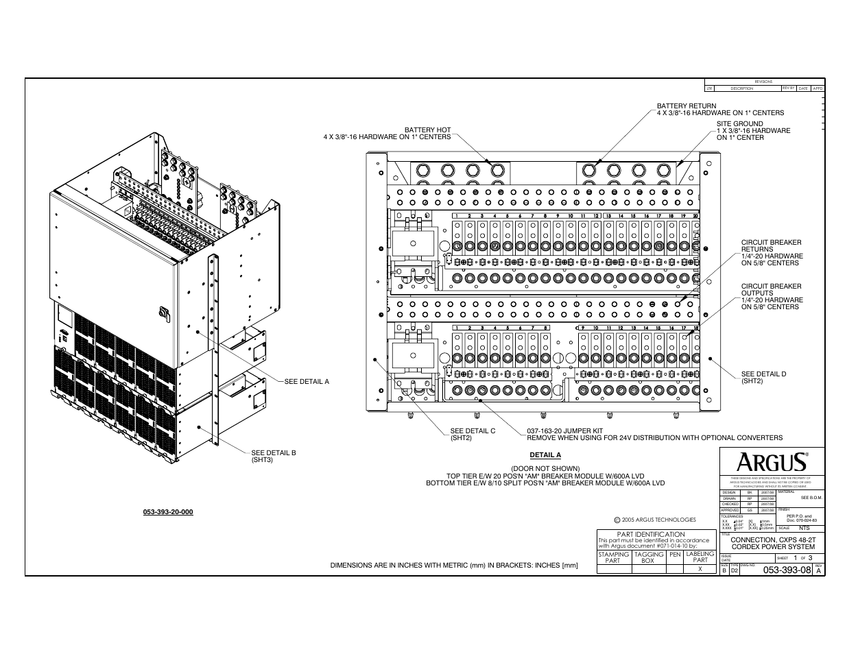 Customer connections | Alpha Technologies CXPS 48-2T 48V Pos Gnd User Manual | Page 48 / 52