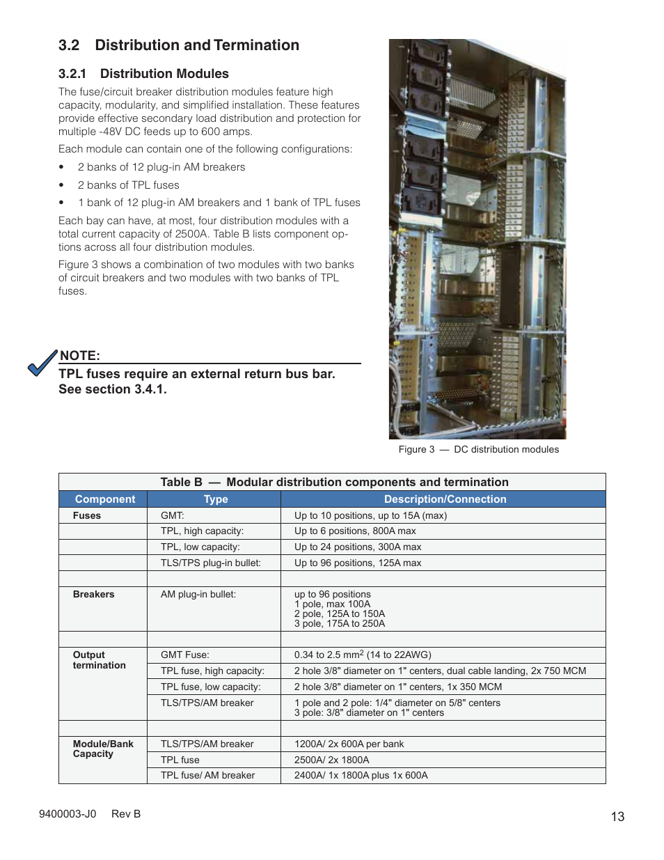 2 distribution and termination | Alpha Technologies Cordex CXPS-D 48-2500_5000A User Manual | Page 15 / 64