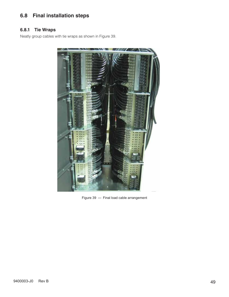 8 final installation steps | Alpha Technologies Cordex CXPS-D 48-2500_5000A User Manual | Page 51 / 64