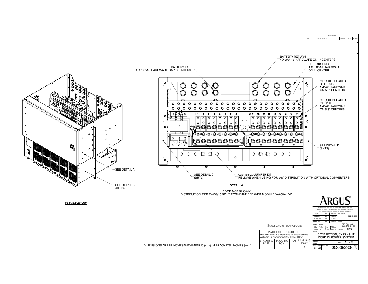 Customer connections | Alpha Technologies CXPS 48-1T 48V Pos Gnd User Manual | Page 48 / 52