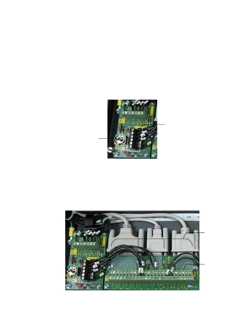Shunt, Internal alarm card, Cxcm2 i/o terminal block | Figure 3–internal alarm card | Alpha Technologies CXPS 48-1.8-M2, 48V Pos Gnd User Manual | Page 18 / 56