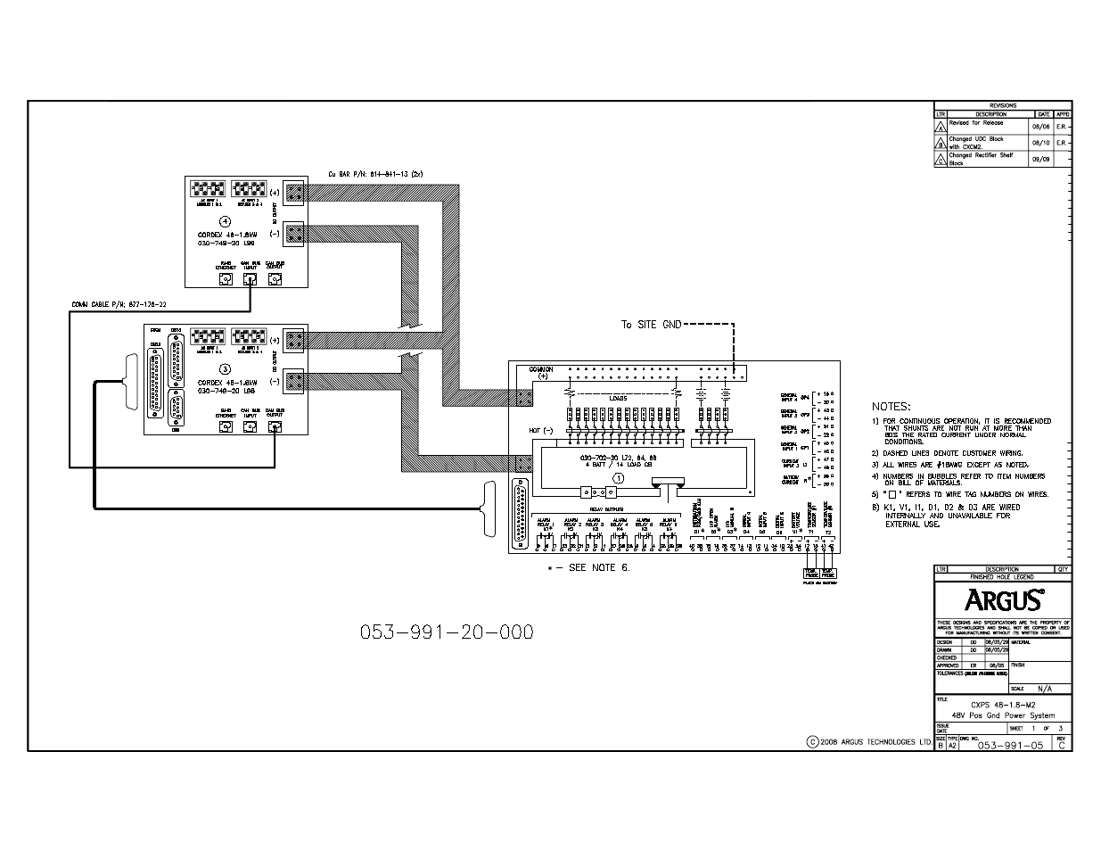 Schematic, power system | Alpha Technologies CXPS 48-1.8-M2, 48V Pos Gnd User Manual | Page 46 / 56