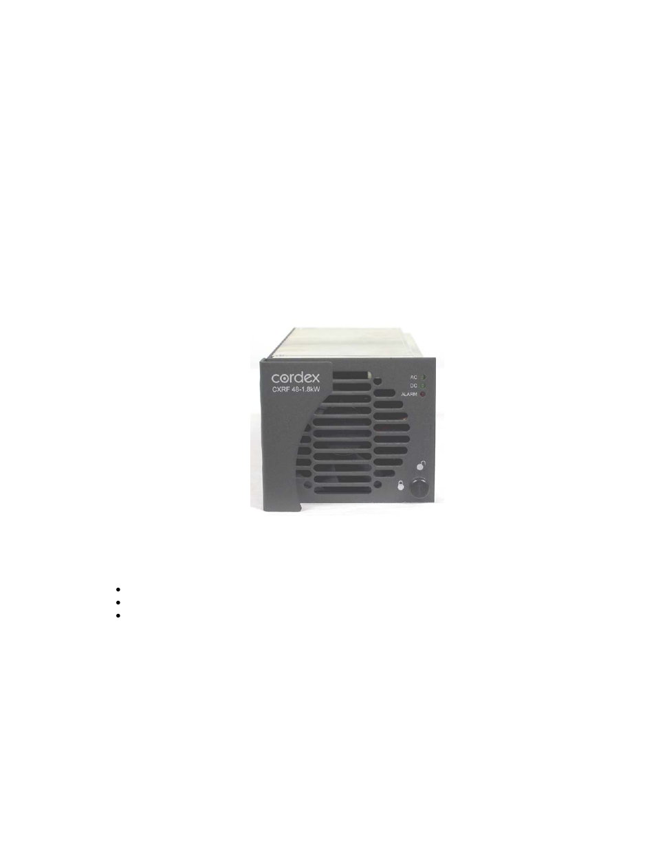 Digital input channels, Alarm and control output relays, Network connection and remote communications | Cordex 48-1.8kw rectifier, Leds | Alpha Technologies CXPS 48-1.8-i, 48V Pos Gnd User Manual | Page 20 / 52