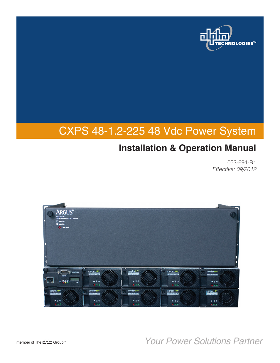 Alpha Technologies CXPS 48-1.2-225 48 Vdc User Manual | 52 pages