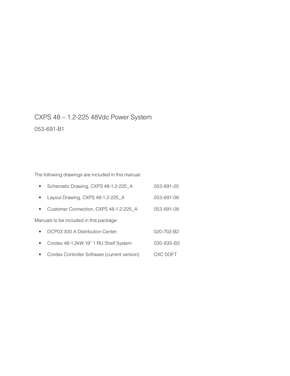 Alpha Technologies CXPS 48-1.2-225 48 Vdc User Manual | Page 3 / 52