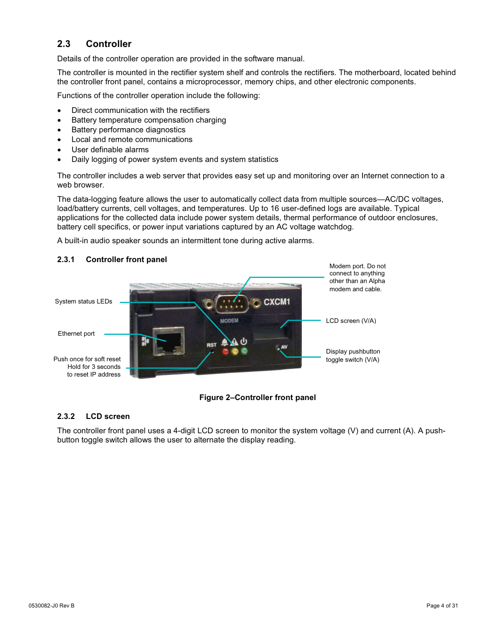 3 controller | Alpha Technologies CXPS-HD 48-1.2-225 User Manual | Page 12 / 60