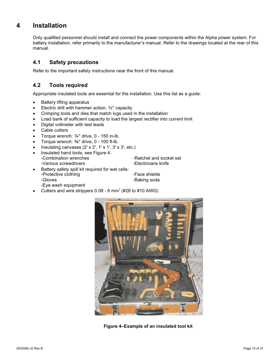 4 installation | Alpha Technologies CXPS-HD 48-1.2-225 User Manual | Page 18 / 60