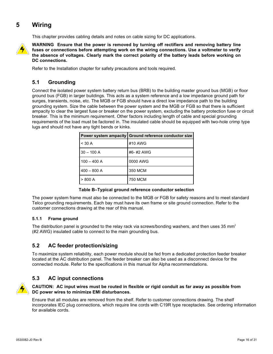 5 wiring | Alpha Technologies CXPS-HD 48-1.2-225 User Manual | Page 24 / 60