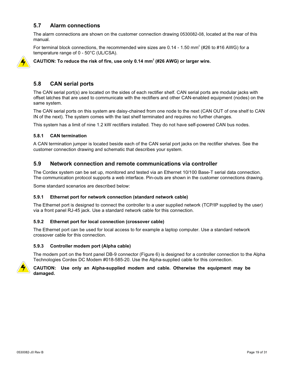 Alpha Technologies CXPS-HD 48-1.2-225 User Manual | Page 27 / 60