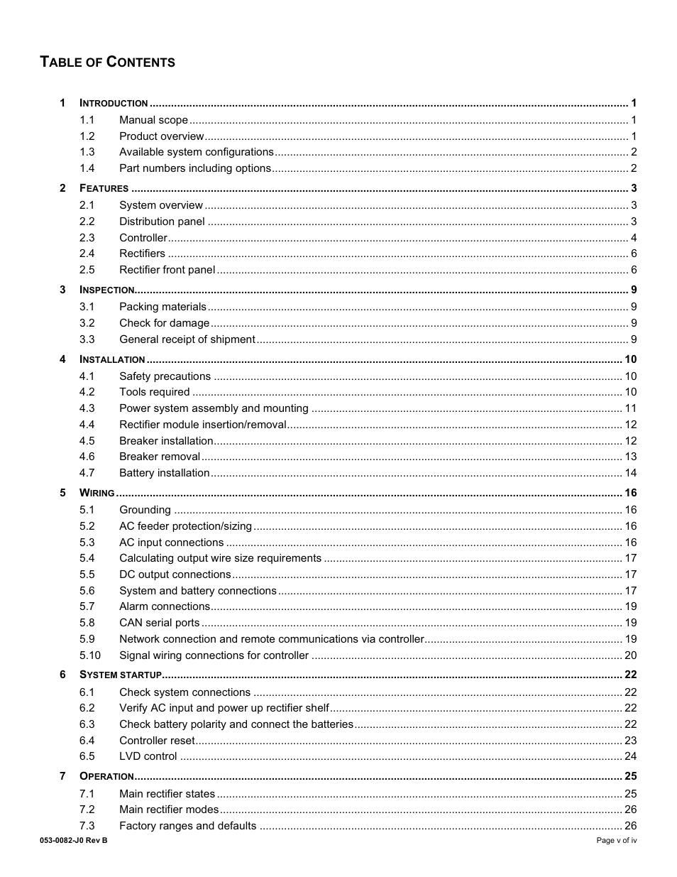 Alpha Technologies CXPS-HD 48-1.2-225 User Manual | Page 7 / 60