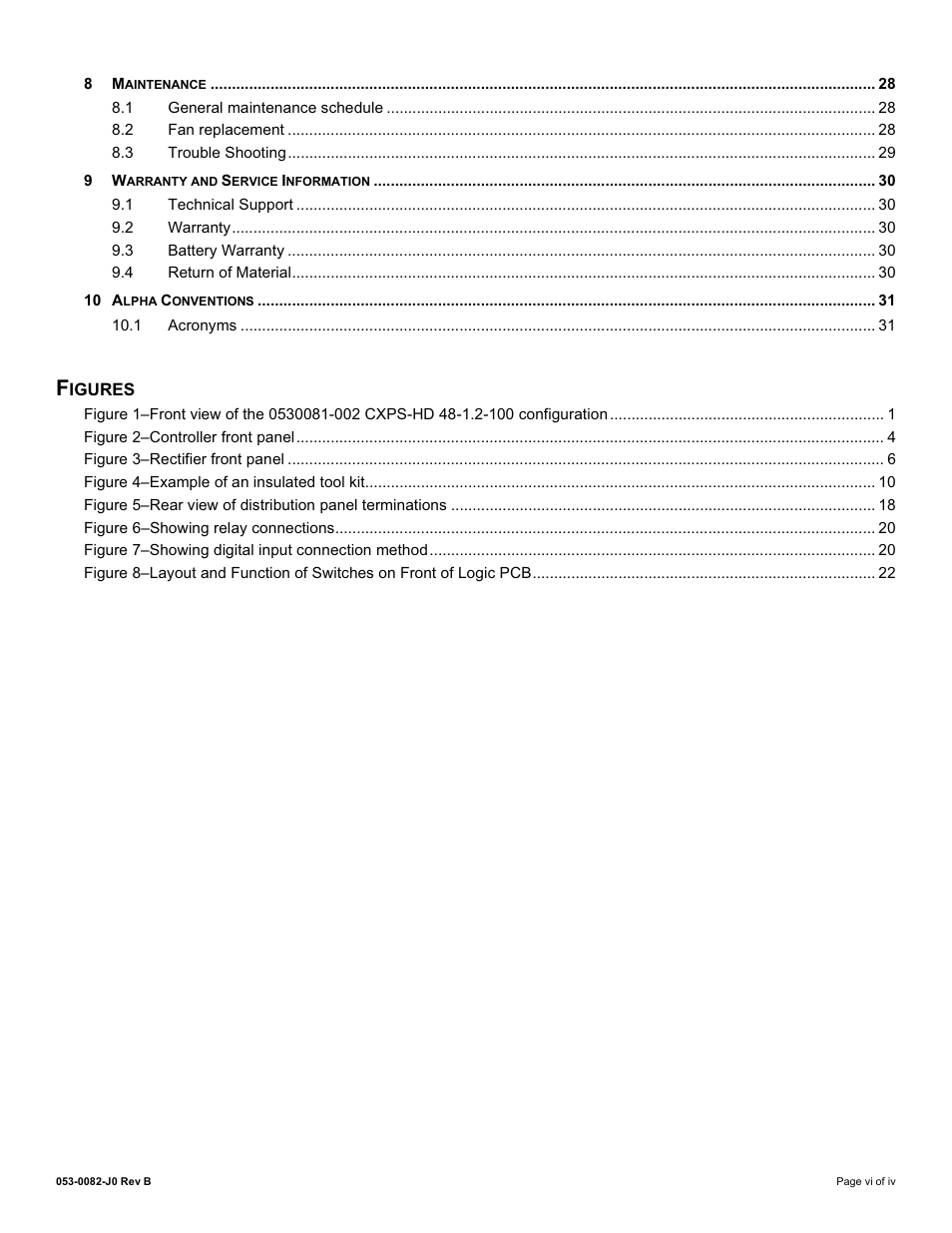 Alpha Technologies CXPS-HD 48-1.2-225 User Manual | Page 8 / 60