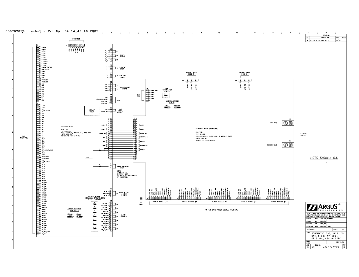 Schematic | Alpha Technologies Cordex 48-1kW 19 6000W User Manual | Page 40 / 50