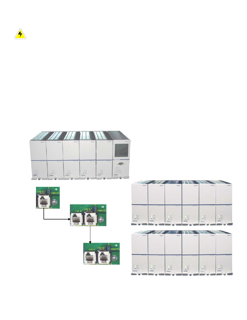 7 dc output connections, 8 can serial ports, Dc output connections | Can serial ports | Alpha Technologies Cordex 48-1kW 19 6000W Installation User Manual | Page 21 / 48