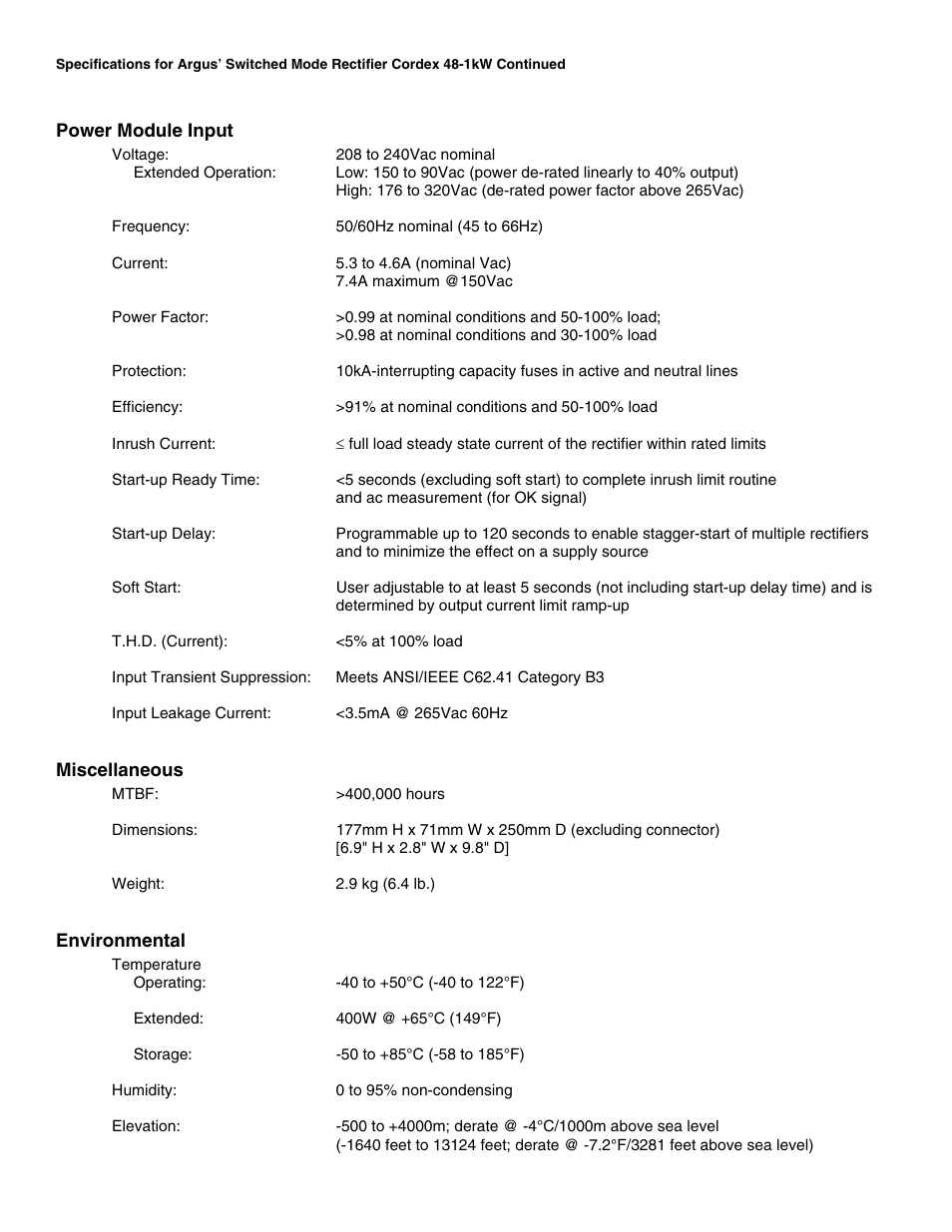 Alpha Technologies Cordex 48-1kW 23 4000W User Manual | Page 35 / 44