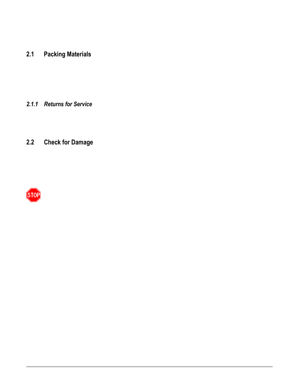 Nspection, Packing materials, Check for damage | 1 packing materials, 2 check for damage, 1 returns for service | Alpha Technologies Cordex 48-1kW 23 4000W User Manual | Page 9 / 44