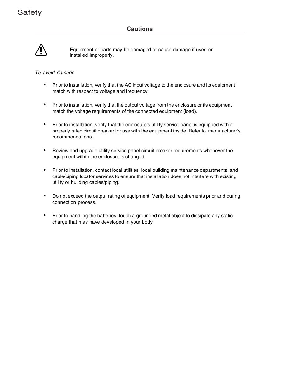 Safety | Alpha Technologies USM2.5 Status Monitor User Manual | Page 6 / 28