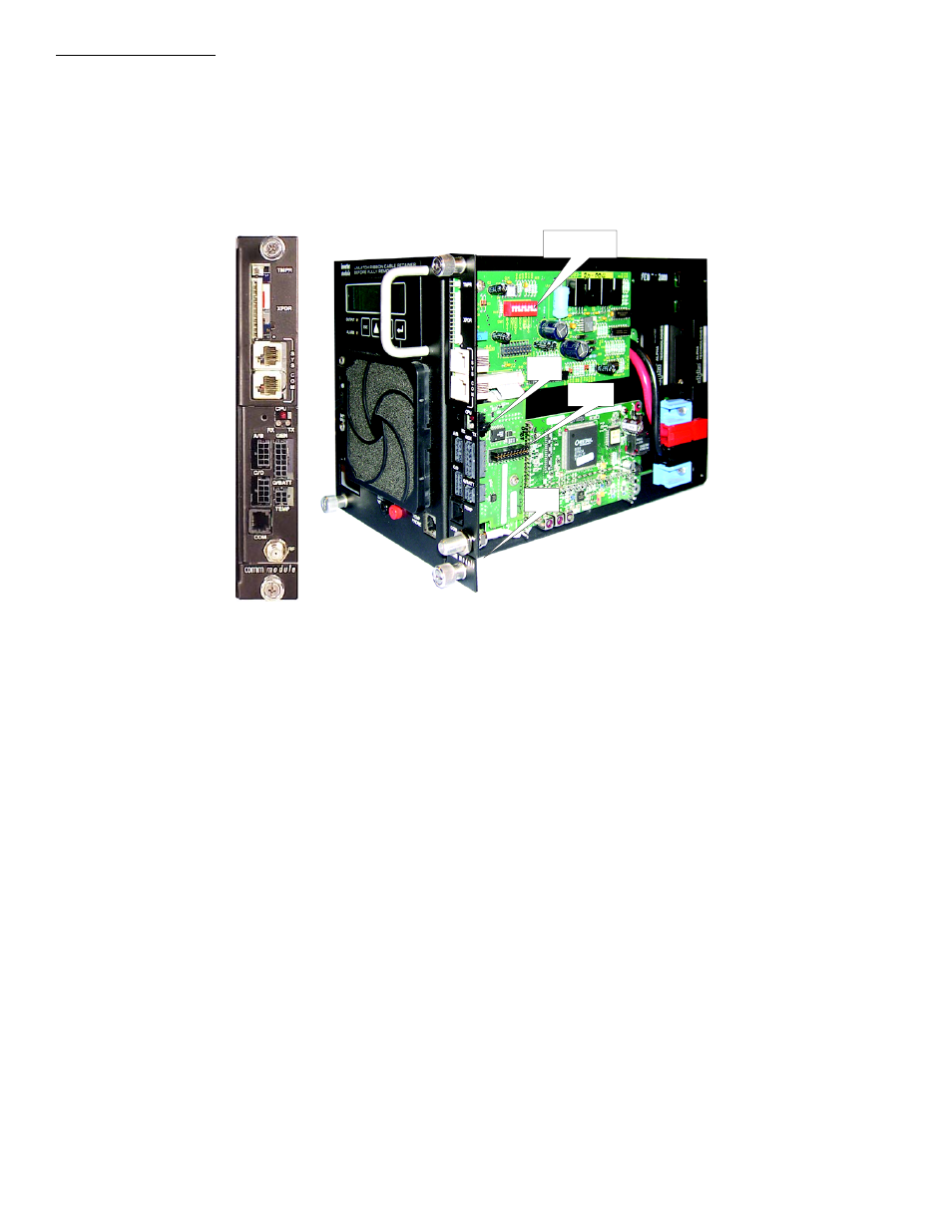 Installation, Continued, 1 installation in an xm series 2 power supply | Alpha Technologies USM2.5 Status Monitoring Module User Manual | Page 10 / 30