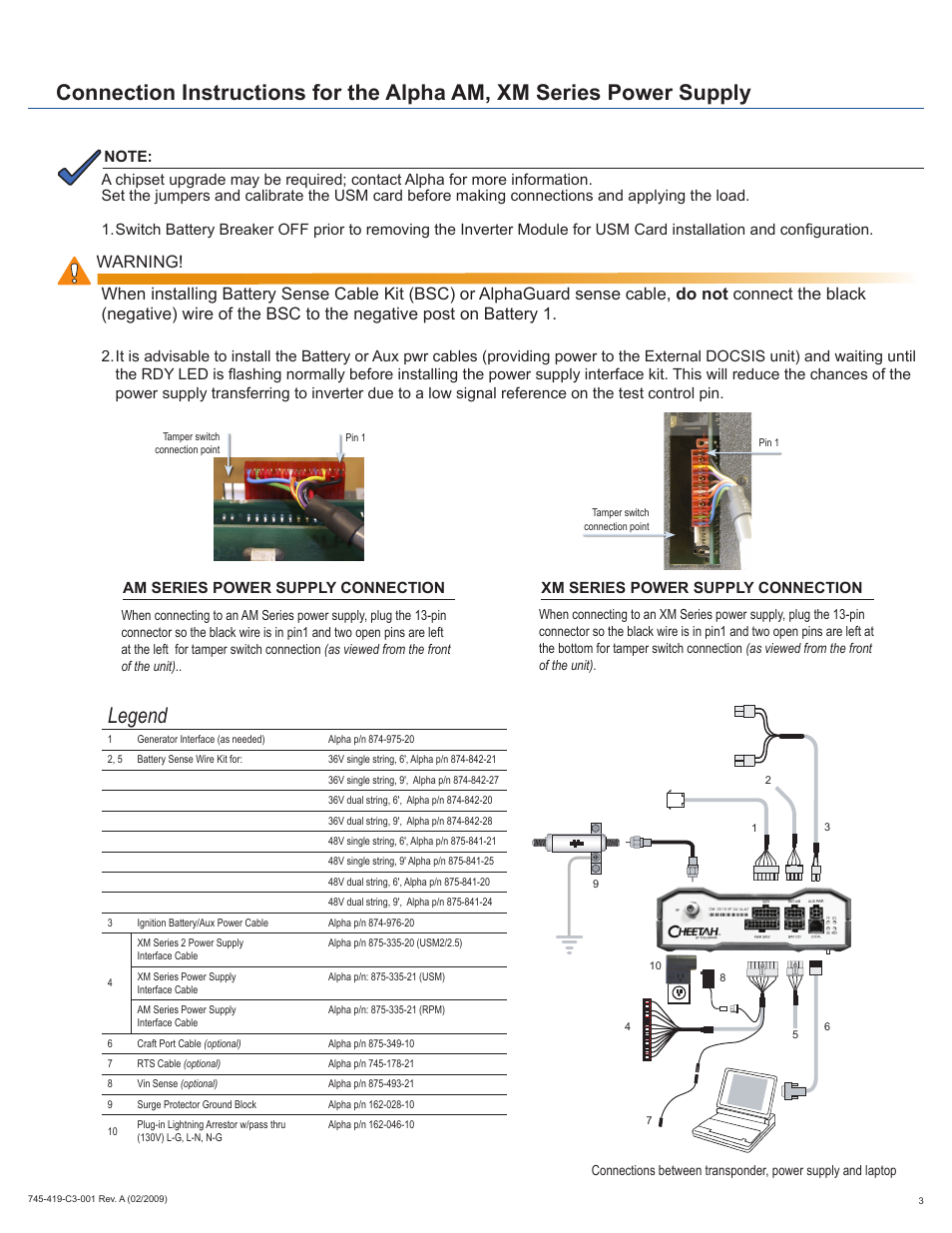 Alpha Technologies XP-EDH3 User Manual | Page 3 / 8