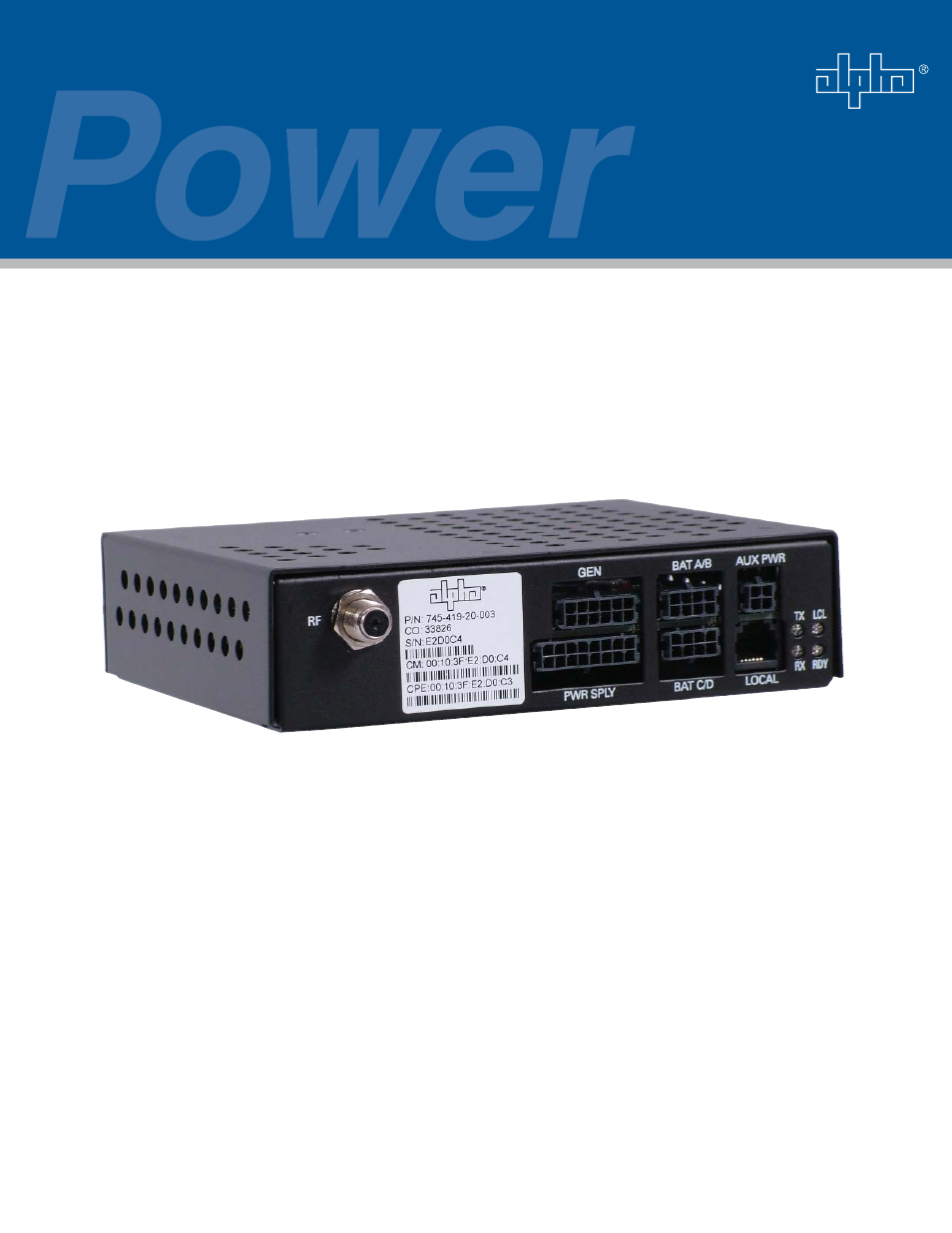 Alpha Technologies AlphaNet Series External DOCSIS Analog User Manual | 31 pages