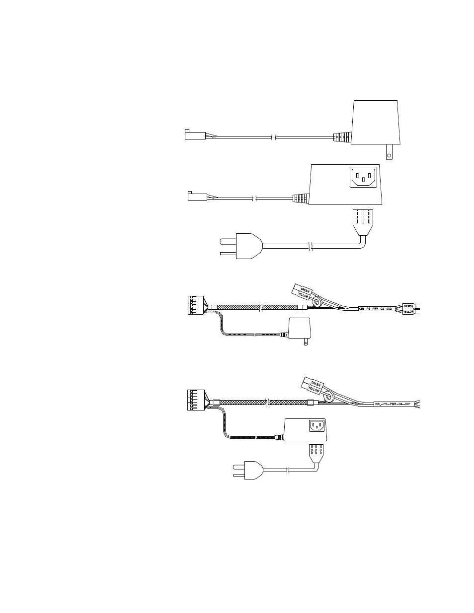 0 cable selection guide, continued, Line voltage cables, 220vac | 9vac to | Alpha Technologies AlphaNet Series External DOCSIS User Manual | Page 35 / 40