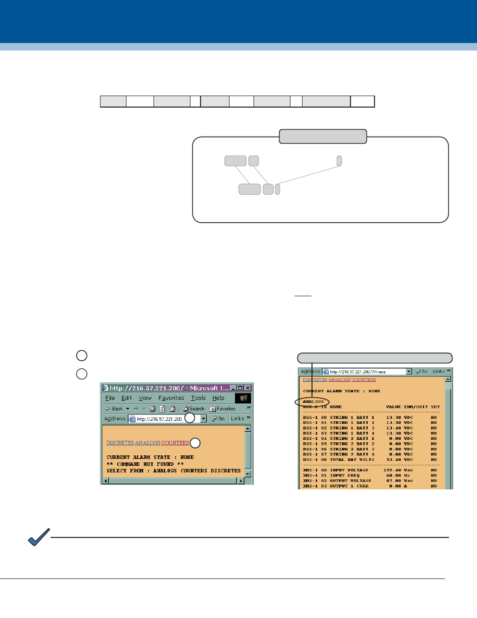 Total power solutions, Setting options locally, Setting options with a dsm setup file | Step 6: test the connection, Example command | Alpha Technologies XP-DSM User Manual | Page 2 / 2