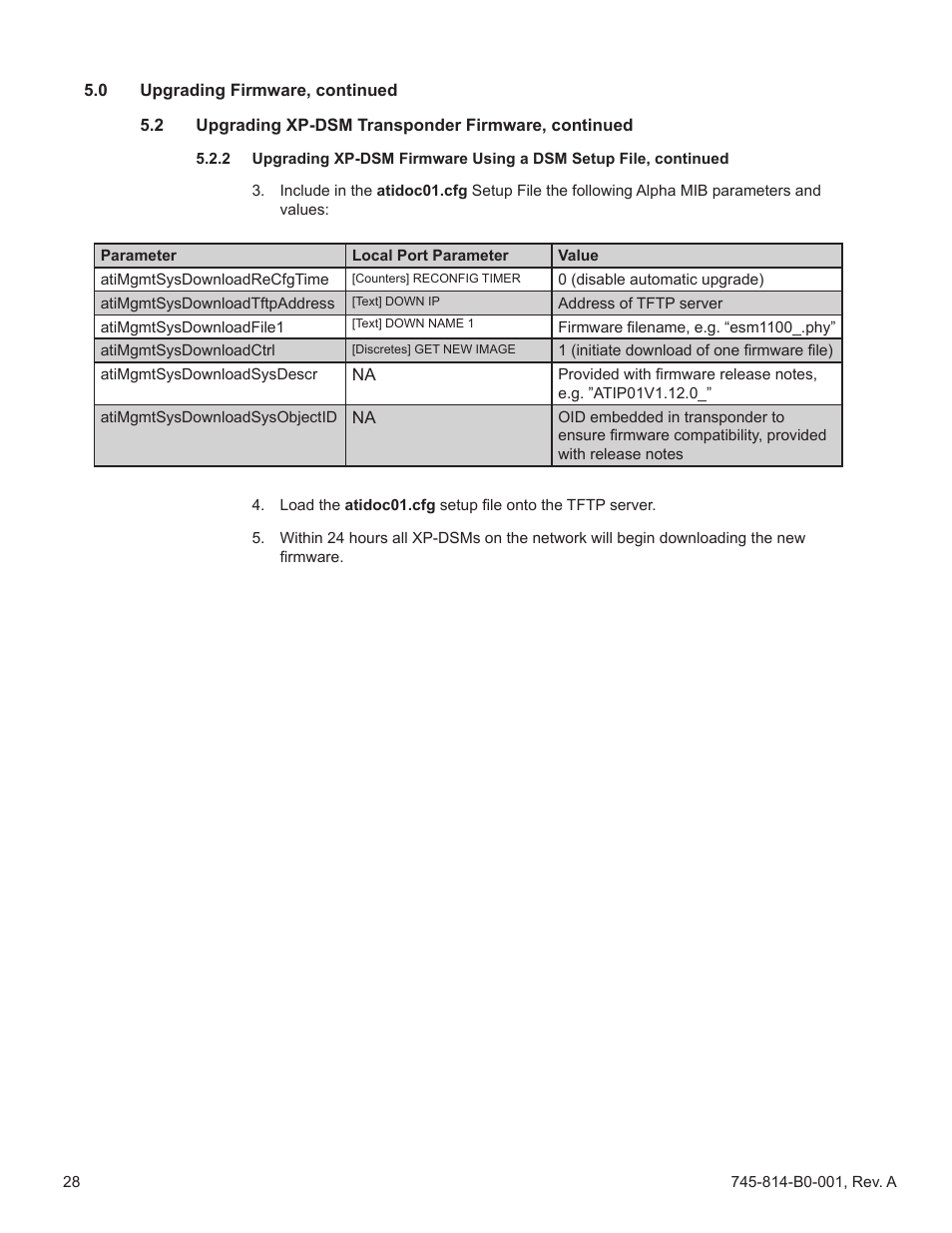 Alpha Technologies AlphaNet DSM Series DOCSIS User Manual | Page 28 / 63