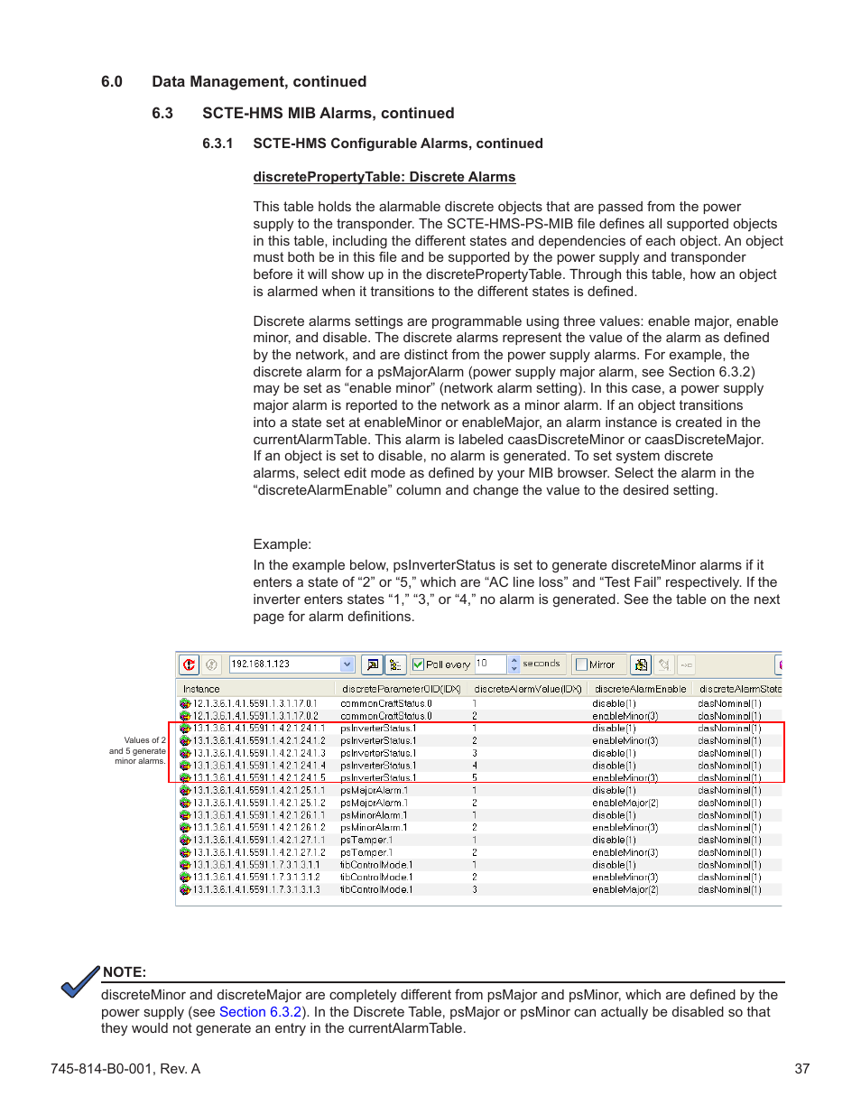Alpha Technologies AlphaNet DSM Series DOCSIS User Manual | Page 37 / 63