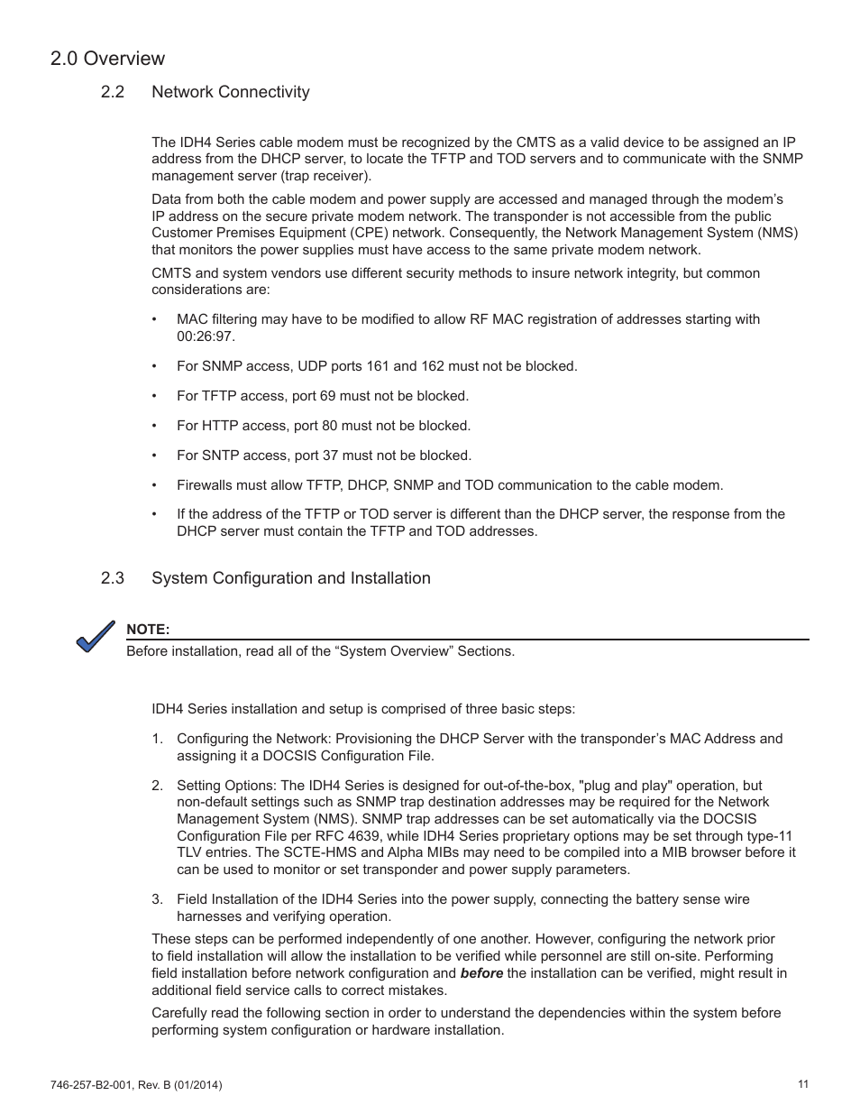 0 overview | Alpha Technologies AlphaNet IDH4 for XM2 and XM2-300HP Series - Technical Manual User Manual | Page 11 / 87