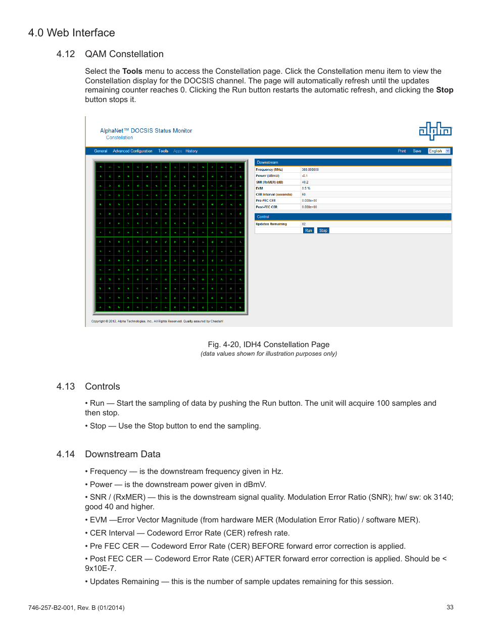 0 web interface | Alpha Technologies AlphaNet IDH4 for XM2 and XM2-300HP Series - Technical Manual User Manual | Page 33 / 87