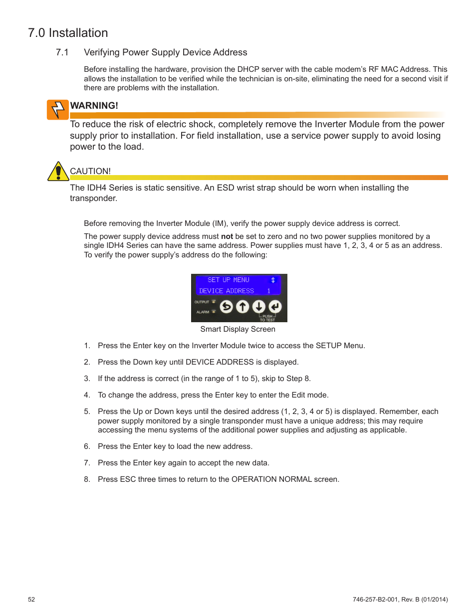 0 installation | Alpha Technologies AlphaNet IDH4 for XM2 and XM2-300HP Series - Technical Manual User Manual | Page 52 / 87