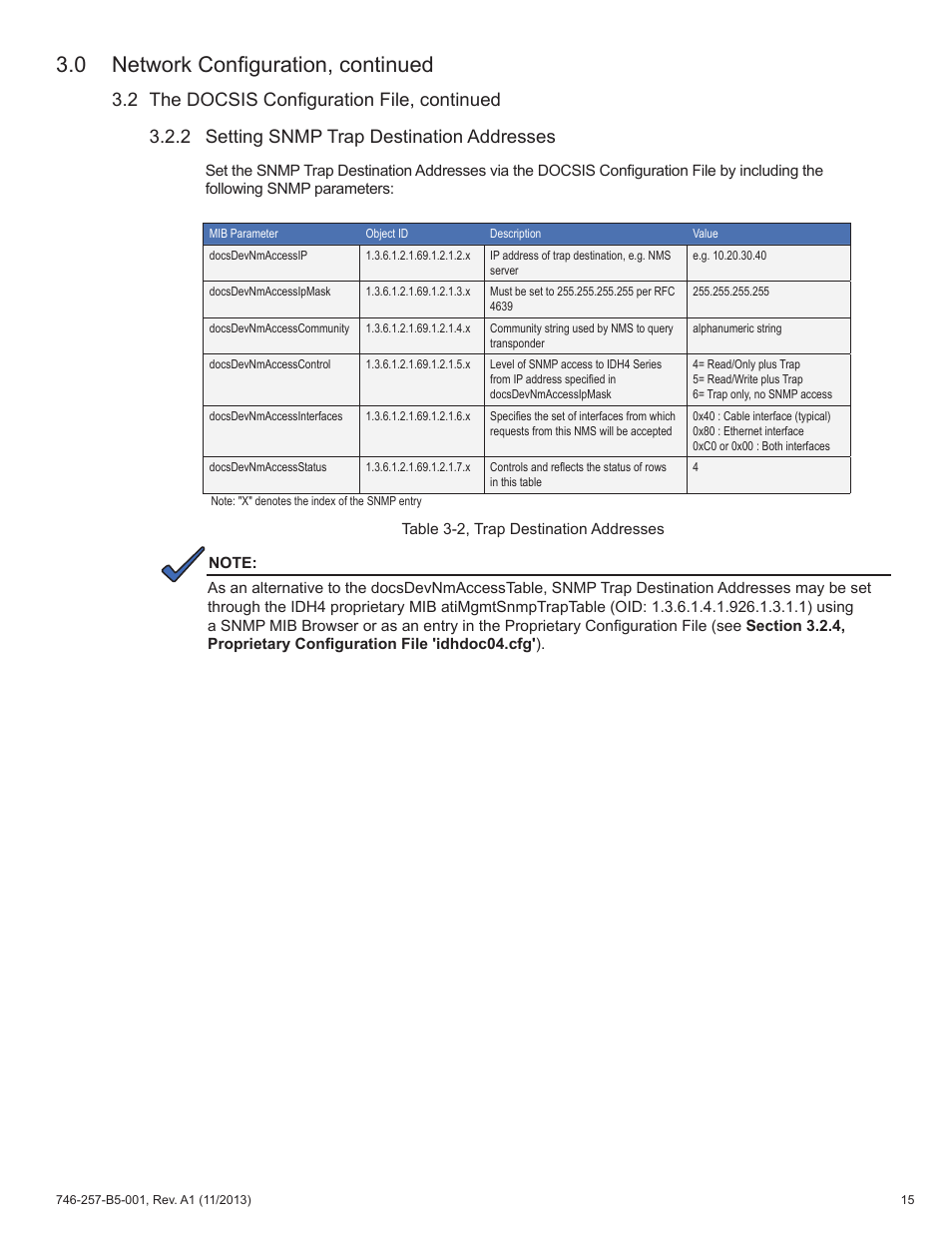 0 network configuration, continued | Alpha Technologies AlphaNet IDH4 for XM3-HP Series - Technical Manual User Manual | Page 15 / 94