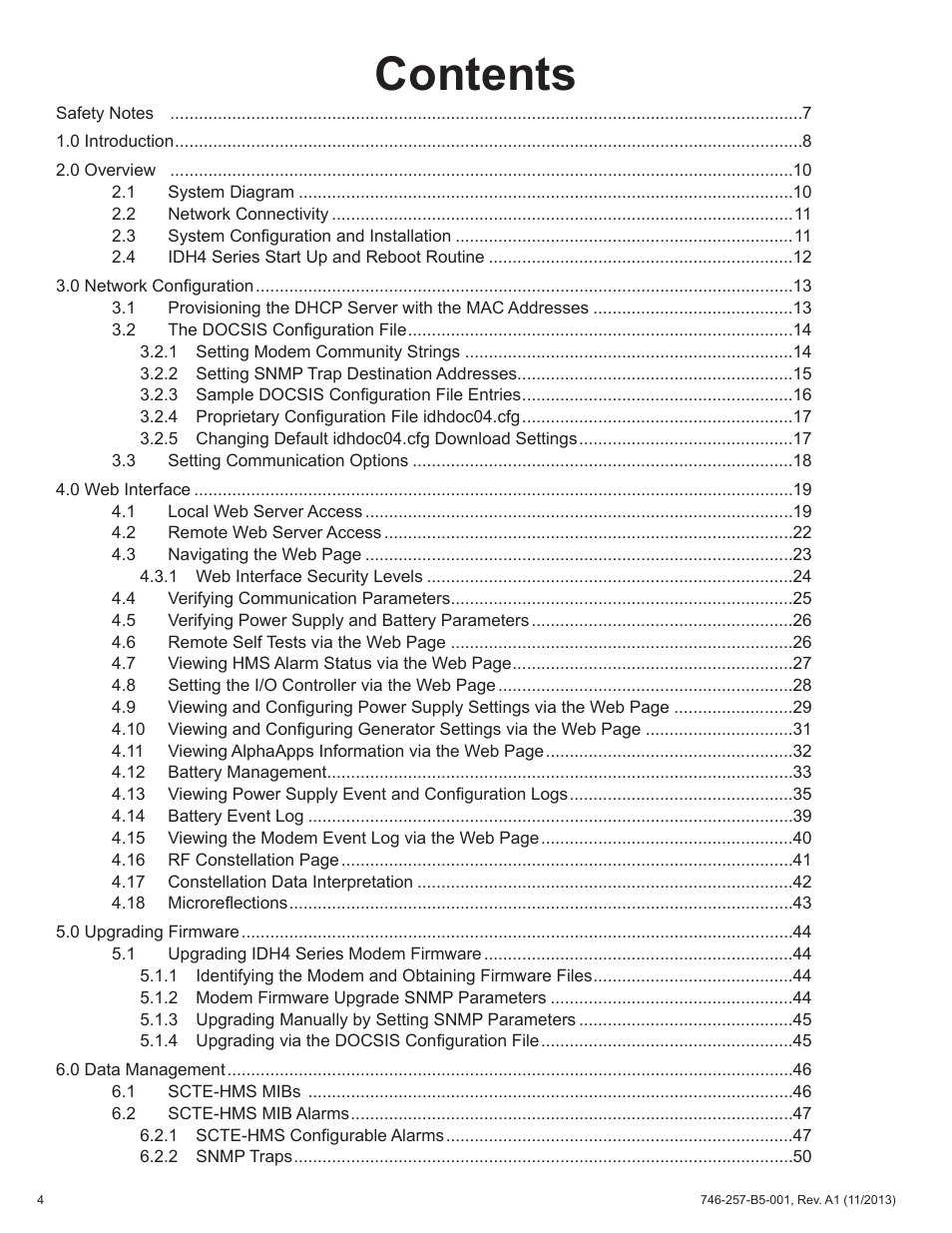 Alpha Technologies AlphaNet IDH4 for XM3-HP Series - Technical Manual User Manual | Page 4 / 94