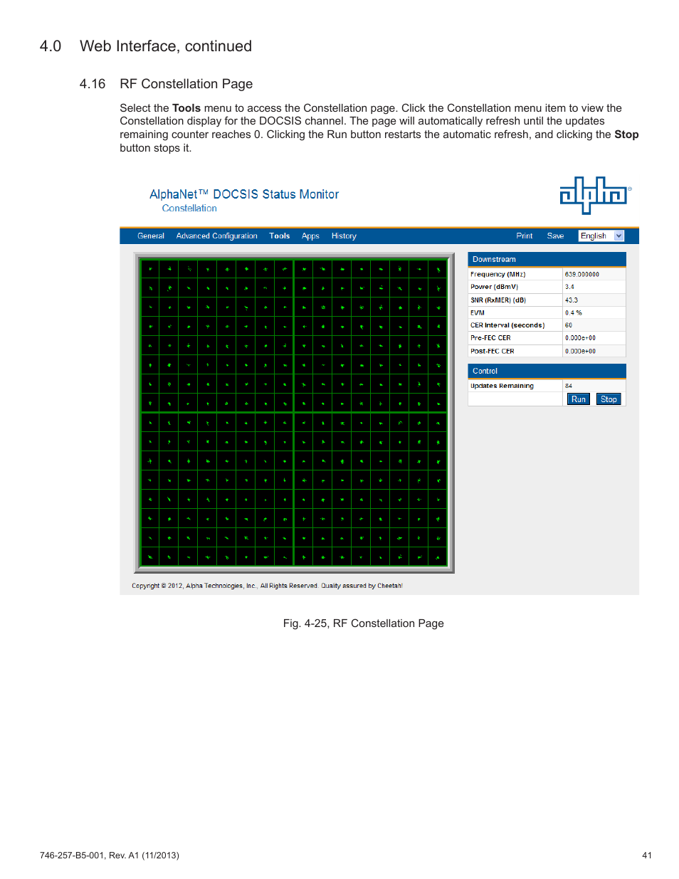 0 web interface, continued | Alpha Technologies AlphaNet IDH4 for XM3-HP Series - Technical Manual User Manual | Page 41 / 94