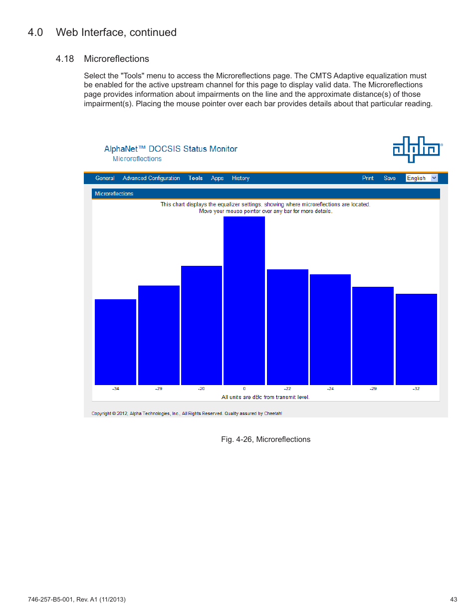 0 web interface, continued | Alpha Technologies AlphaNet IDH4 for XM3-HP Series - Technical Manual User Manual | Page 43 / 94