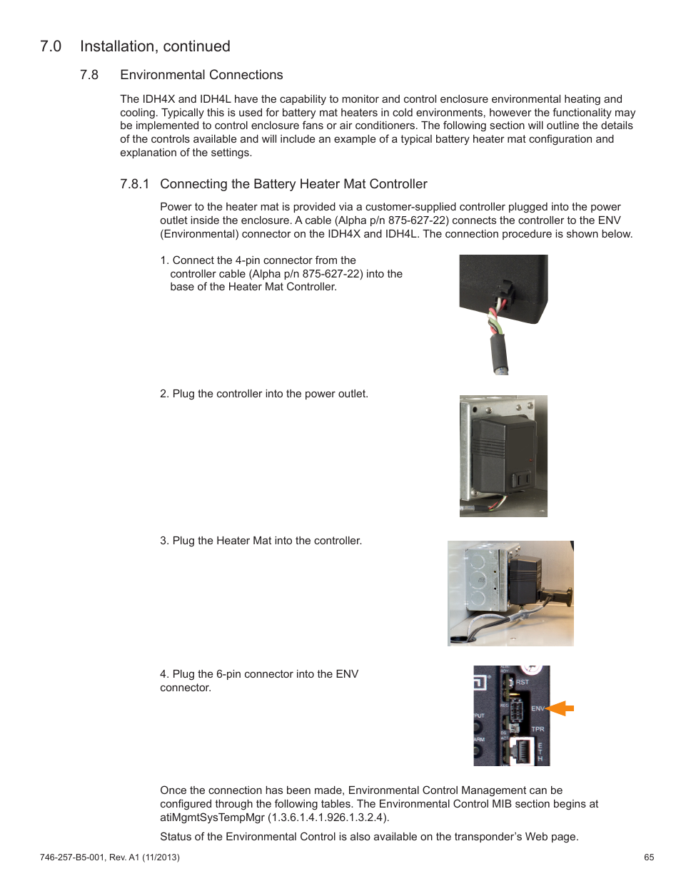 0 installation, continued | Alpha Technologies AlphaNet IDH4 for XM3-HP Series - Technical Manual User Manual | Page 65 / 94