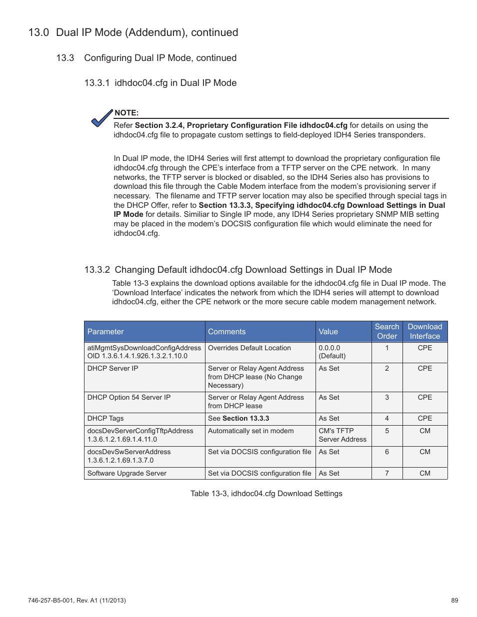 0 dual ip mode (addendum), continued | Alpha Technologies AlphaNet IDH4 for XM3-HP Series - Technical Manual User Manual | Page 89 / 94