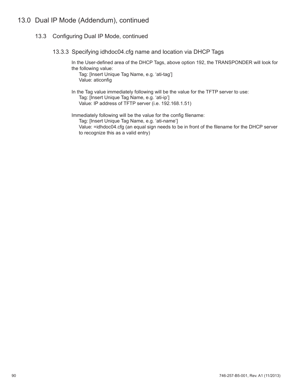 0 dual ip mode (addendum), continued | Alpha Technologies AlphaNet IDH4 for XM3-HP Series - Technical Manual User Manual | Page 90 / 94