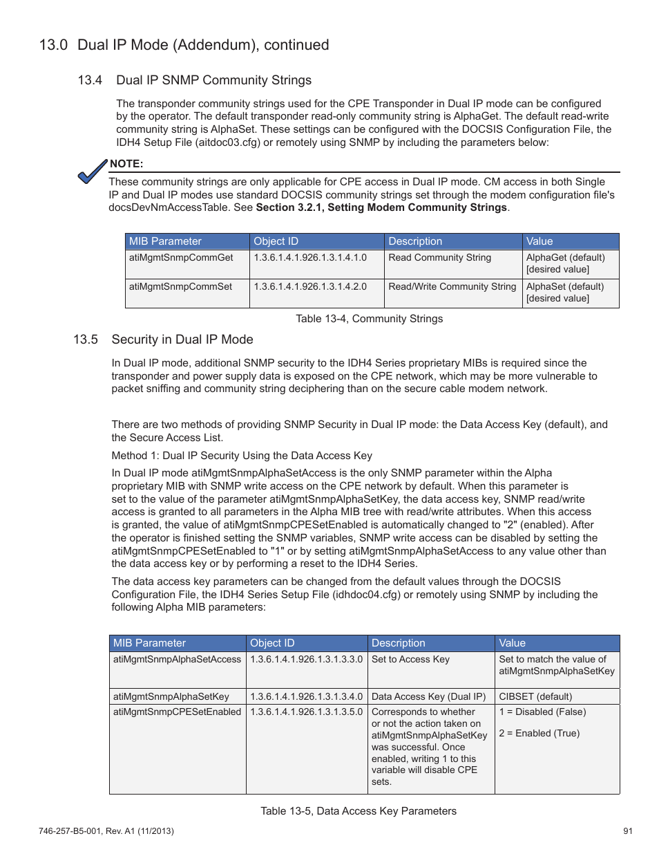 0 dual ip mode (addendum), continued | Alpha Technologies AlphaNet IDH4 for XM3-HP Series - Technical Manual User Manual | Page 91 / 94