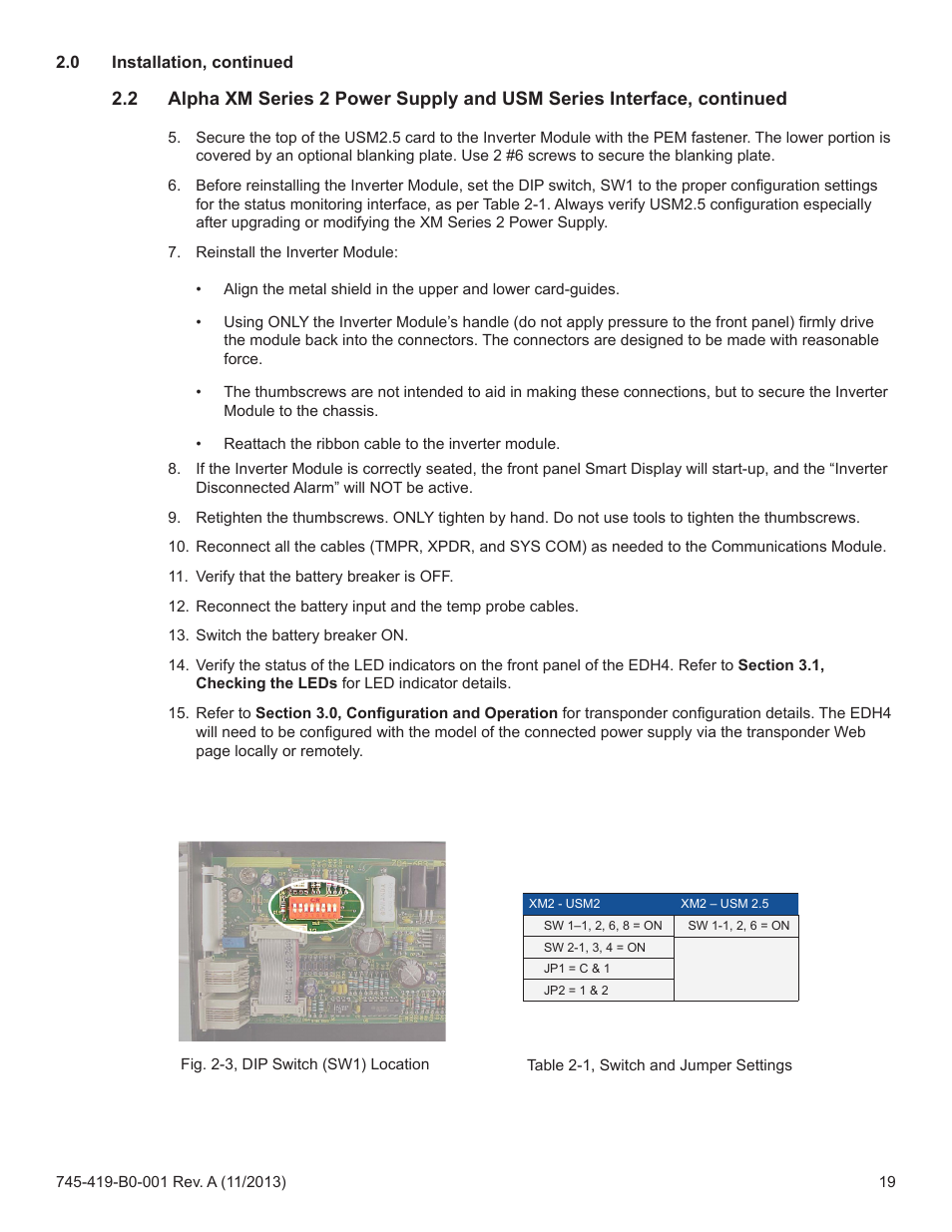 Alpha Technologies XP-EDH4 - Technical Manual User Manual | Page 19 / 81
