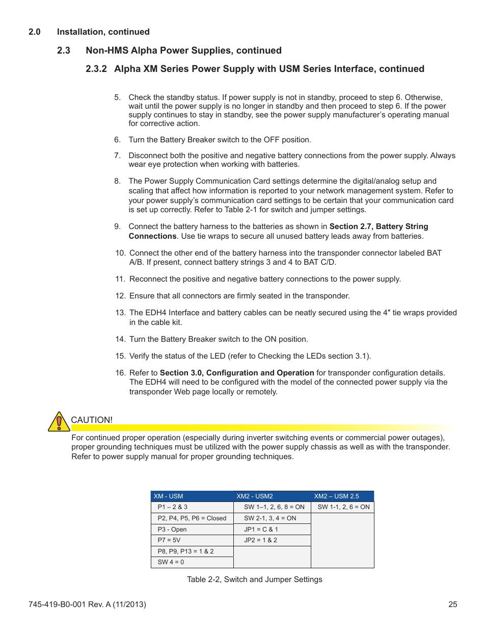 Alpha Technologies XP-EDH4 - Technical Manual User Manual | Page 25 / 81