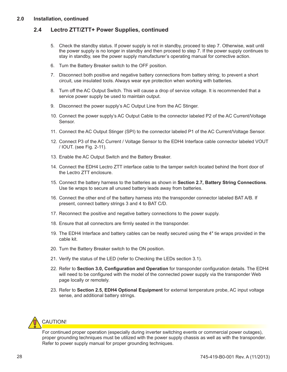 Alpha Technologies XP-EDH4 - Technical Manual User Manual | Page 28 / 81