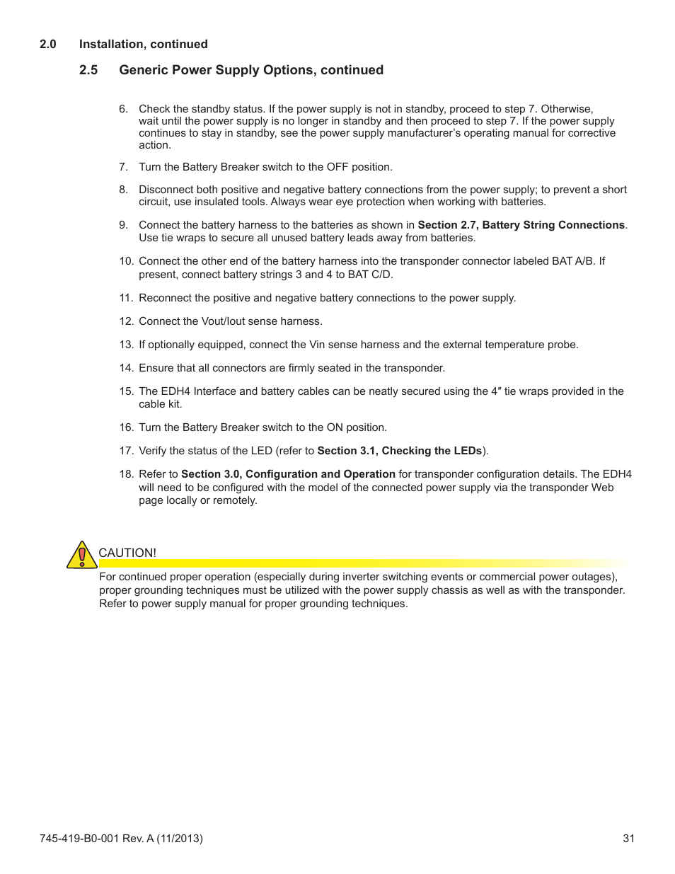 Alpha Technologies XP-EDH4 - Technical Manual User Manual | Page 31 / 81