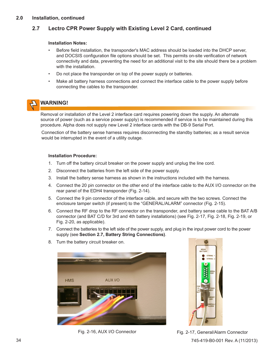 Alpha Technologies XP-EDH4 - Technical Manual User Manual | Page 34 / 81