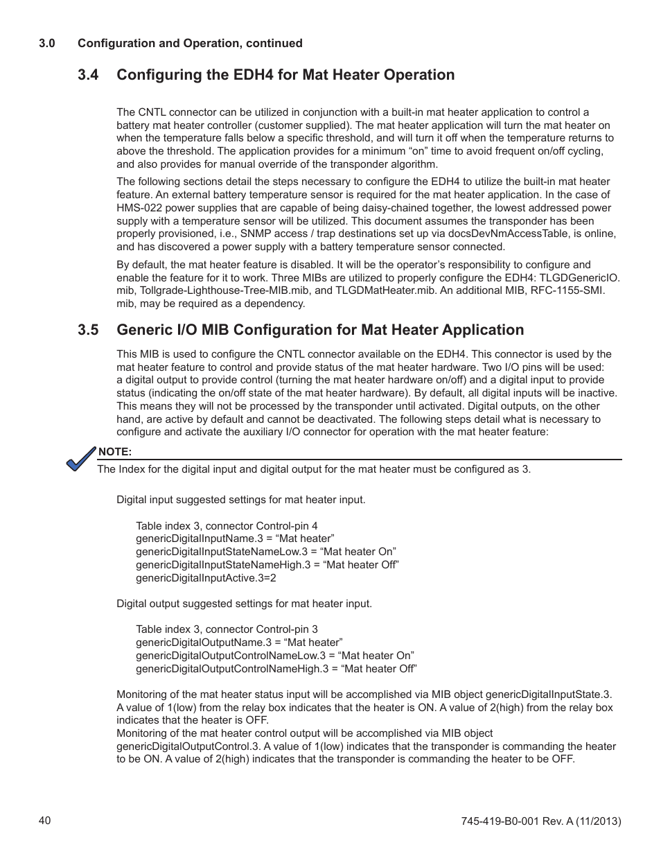 4 configuring the edh4 for mat heater operation | Alpha Technologies XP-EDH4 - Technical Manual User Manual | Page 40 / 81