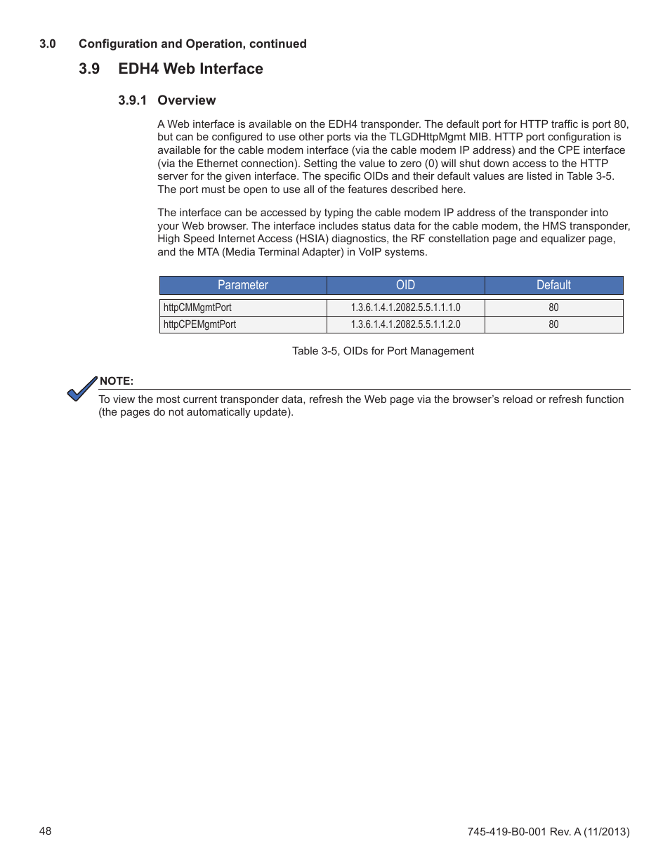 9 edh4 web interface | Alpha Technologies XP-EDH4 - Technical Manual User Manual | Page 48 / 81