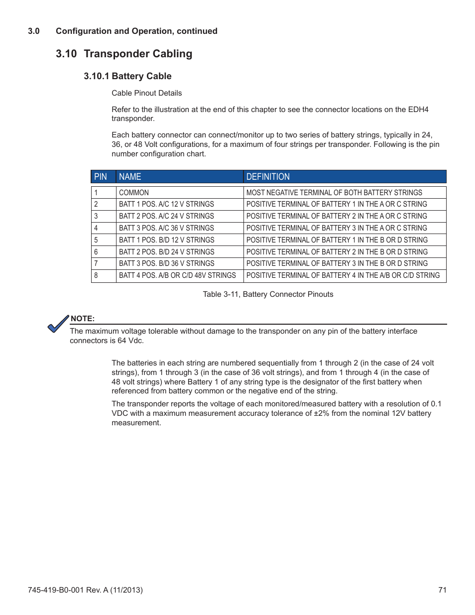 10 transponder cabling | Alpha Technologies XP-EDH4 - Technical Manual User Manual | Page 71 / 81